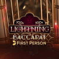 First Person Lightning Baccarat in FirstPersonGames